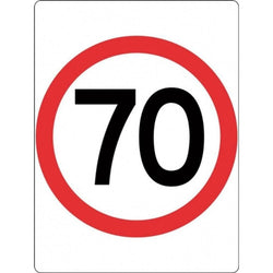 70km Speed Sign - 600x800mm - R4-1B 1.05 kg