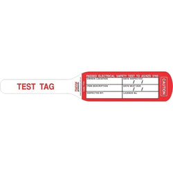 Test & Tag (Packs of 100) 0.7 kg Color Red TT01