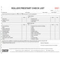 Roller Prestart Checklist Books