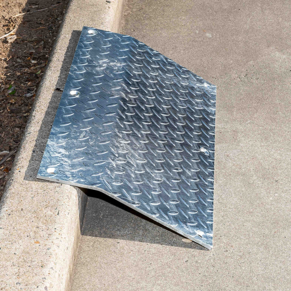 Steel Driveway Kerb Ramp Plate Galvanised - eSafety Supplies