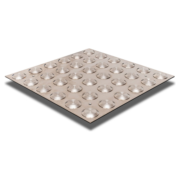 Tactile Indicator Plate - Stainless Steel - 300x300mm