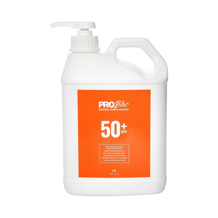 Probloc SPF 50 + Sunscreen 2.5L Pump Bottle 8.75 kg