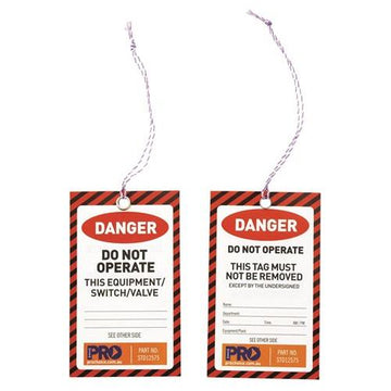 Safety Tags - 100 Pack 1.75 kg type Danger STD12575