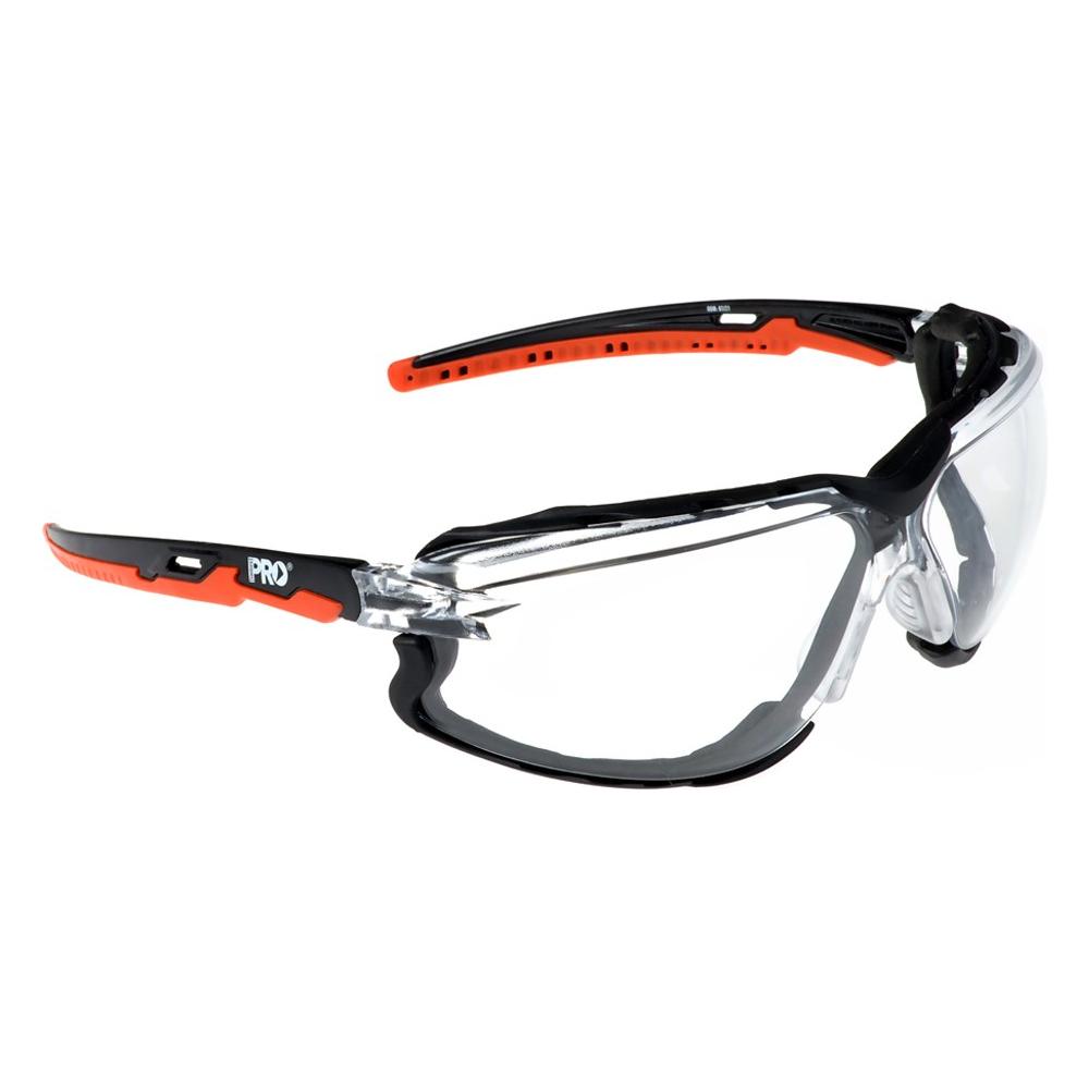 Safety Glasses - Ambush Foam - Clear or Smoke Lens 0.35 kg Color Clear 9070