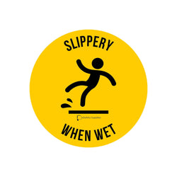 Slippery When Wet Floor Sticker - 400mm 3.5 kg