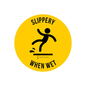 Slippery When Wet Floor Sticker - 400mm 3.5 kg