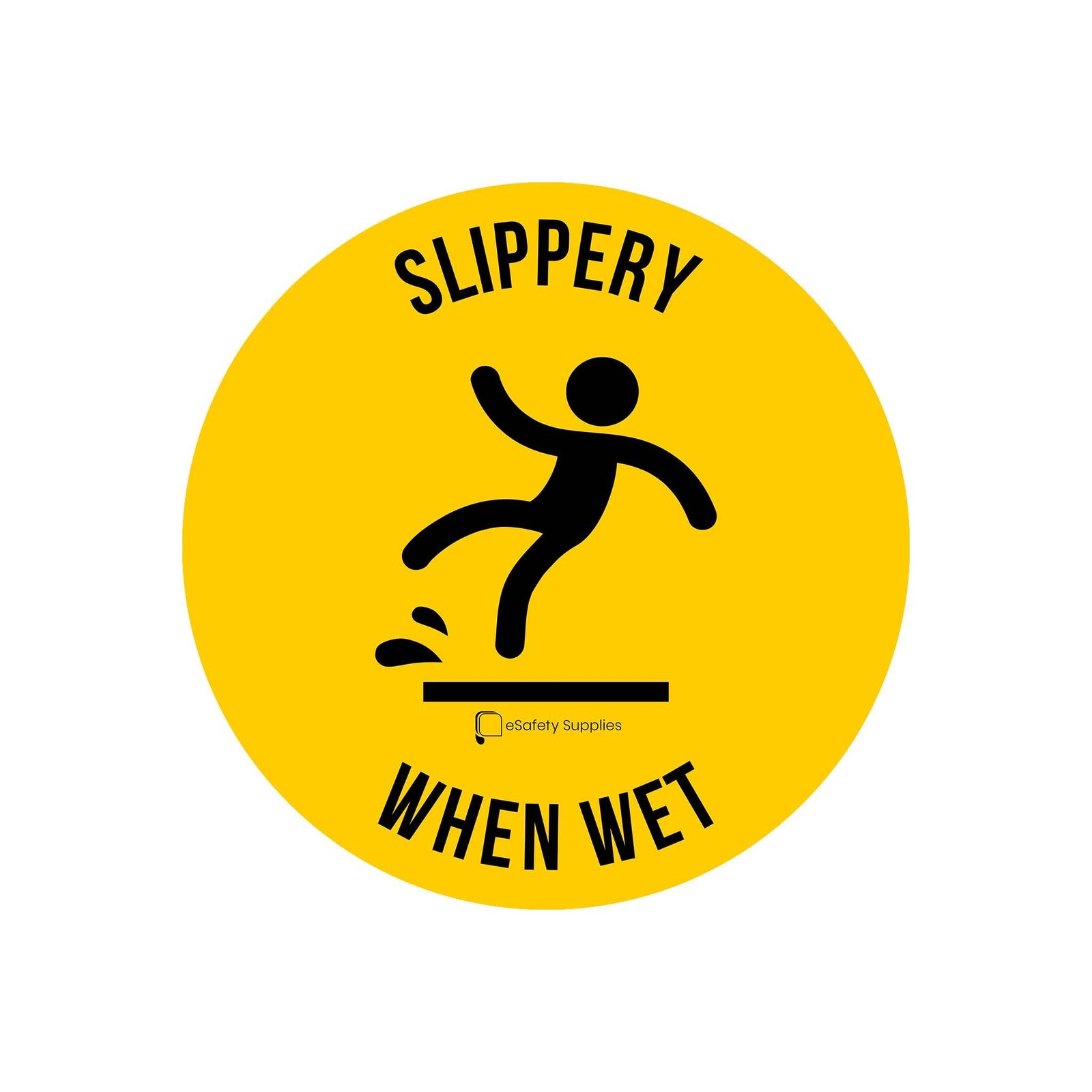Slippery When Wet Floor Sticker - 400mm 3.5 kg