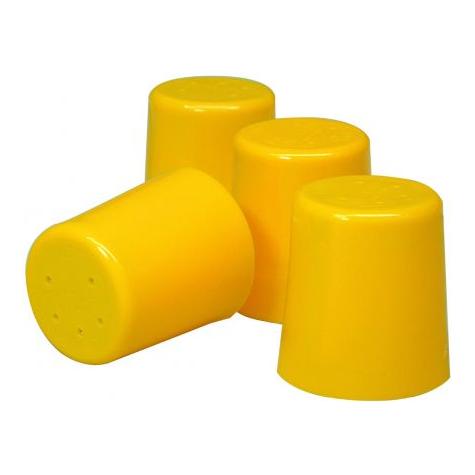 Star Picket &amp; Rebar Yellow Safety Caps – 100 Pack