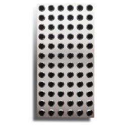 Tactile Indicator Plate Stainless Steel — Black Carb 300x600mm 10.5 kg