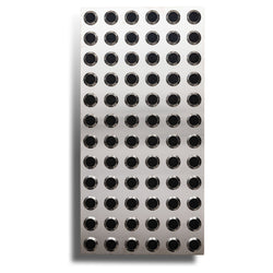 Tactile Indicator Plate Stainless Steel — Black Carb 300x600mm