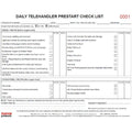 Telehandler Prestart Checklist Books