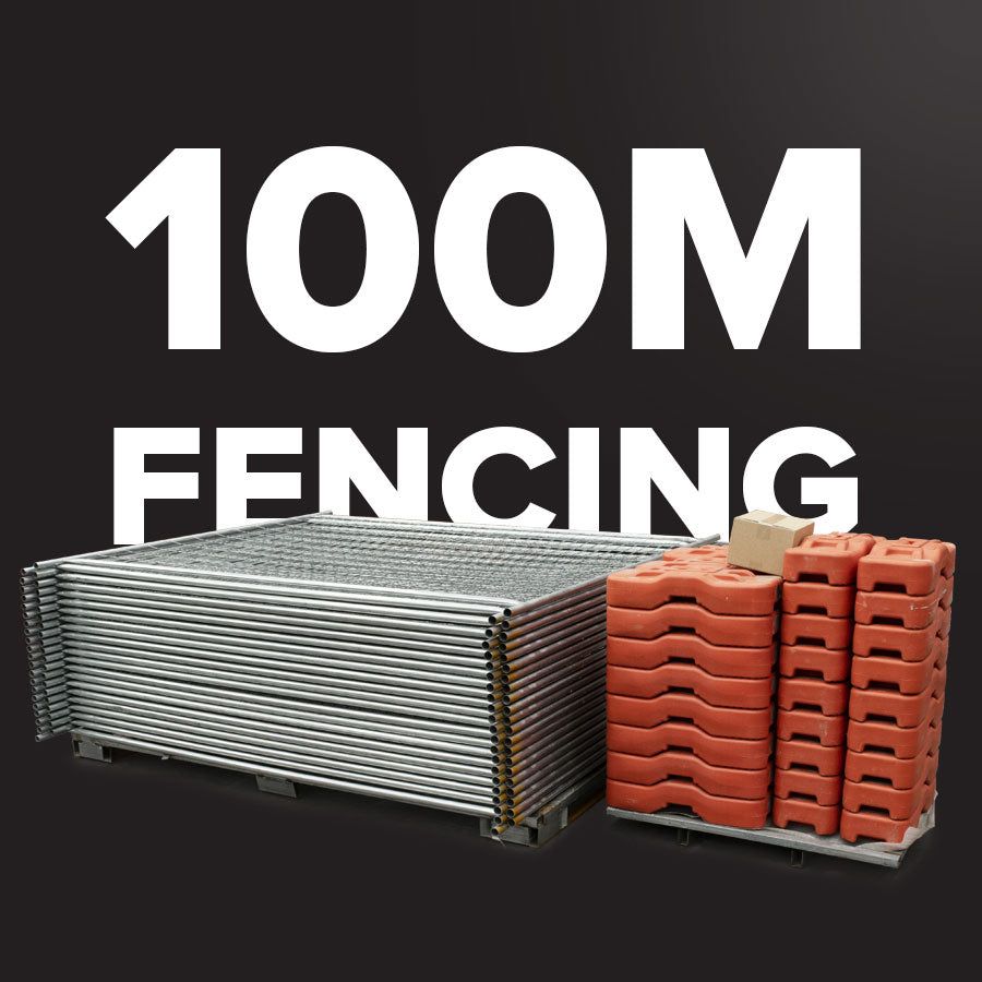 Temporary fence 100m combo