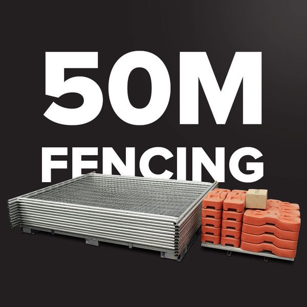 Temporary fence 50m combo