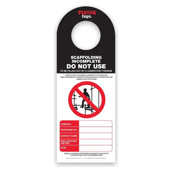 Titan Scaffolding Tags (packs of 100)