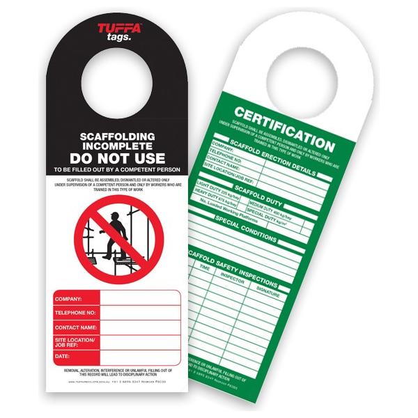 Titan Scaffolding Tags (packs of 100) 1.05 kg