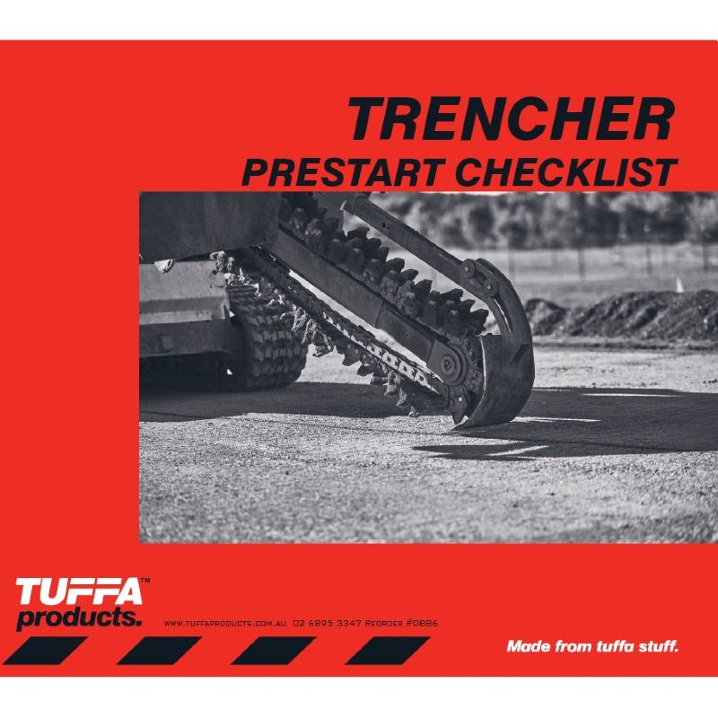 Trencher Prestart Checklist Books 2.1 kg