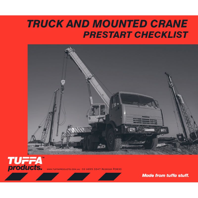 Truck & Mounted Crane Prestart Checklist Books