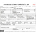 Twin Boom Drill Rig Prestart Checklist Books