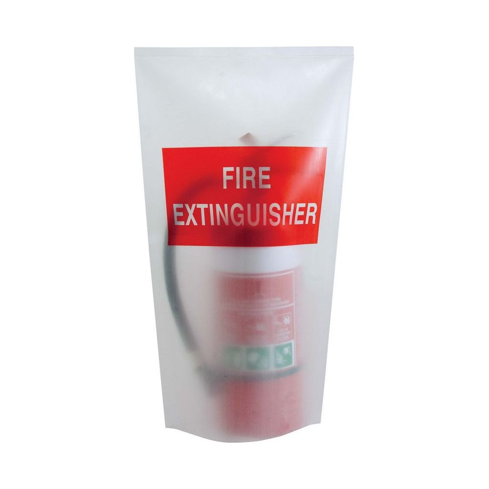 Thick UV Plastic Cover - Suits 4.5kg Fire Extinguisher (380 x 520mm) 1.75 kg