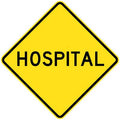 Hospital Sign - 600x600mm 0.7 kg