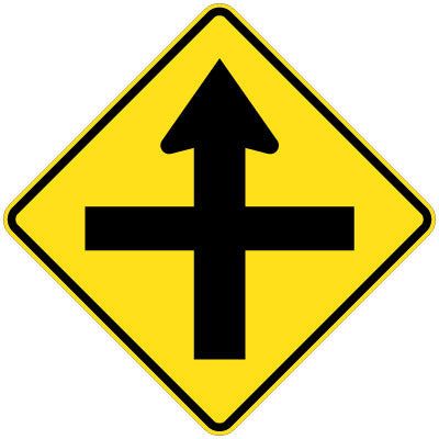 Crossroad (Symbolic) Sign - 600x600mm 1.4 kg