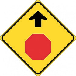Stop Sign Ahead (Symbolic) - 600x600mm 0.7 kg
