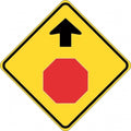 Stop Sign Ahead (Symbolic) - 600x600mm 0.7 kg