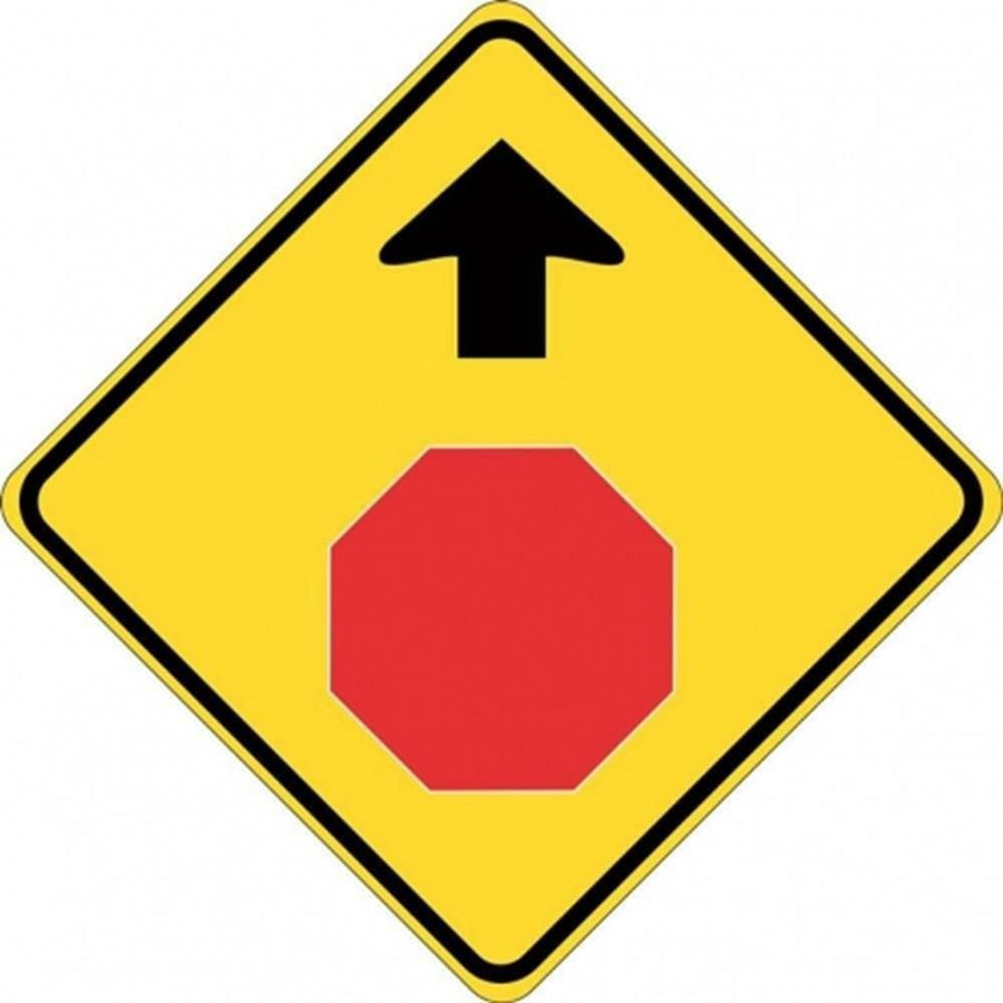 Stop Sign Ahead (Symbolic) - 600x600mm 0.7 kg