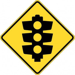 Traffic Lights Ahead (Symbolic) Sign - 600x600mm 0.7 kg