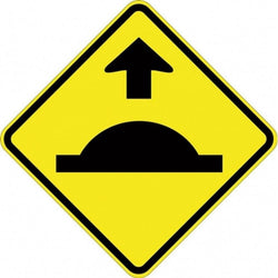 Speed Hump Ahead (Symbolic) Sign - 600x600mm 0.7 kg