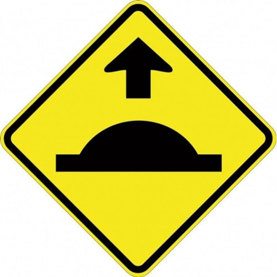 Speed Hump Ahead (Symbolic) Sign - 600x600mm 0.7 kg