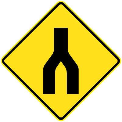 End Divided Road (Symbolic) - 600x600mm 0.7 kg