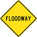 Floodway Sign - 600x600mm 0.7 kg