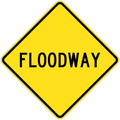 Floodway Sign - 600x600mm 0.7 kg