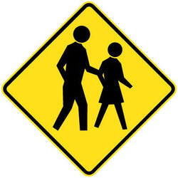 Pedestrians Sign (Symbolic) - 600x600mm 0.7 kg