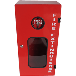 Metal Lockable Fire Extinguisher Cabinet - 4.5kg | 280x202x546mm 35 kg