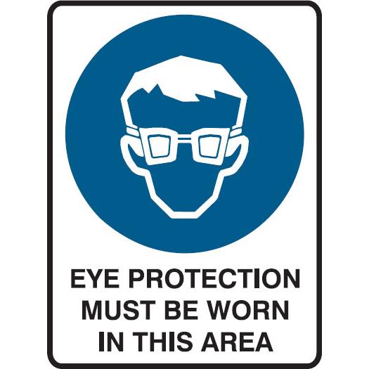 Mandatory Sign - Eye Protection 3.5 kg 300mm x 450mm