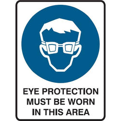 Mandatory Sign - Eye Protection 3.5 kg 300mm x 450mm