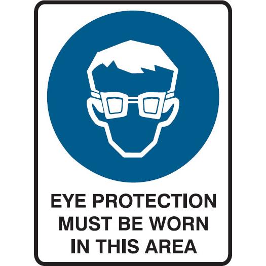 Mandatory Sign - Eye Protection 3.5 kg 300mm x 450mm