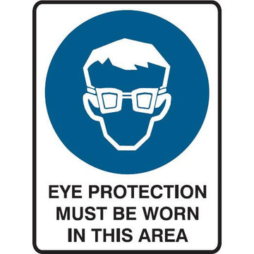 Mandatory Sign - Eye Protection 3.5 kg 300mm x 450mm