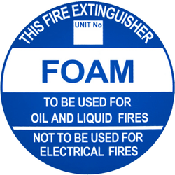 FOAM - Extinguisher Identification Sign | Metal 3.5 kg