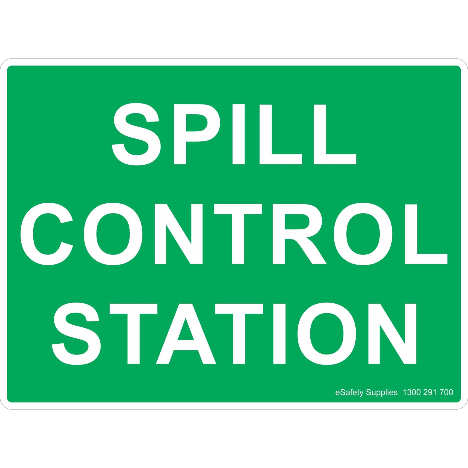 Spill Control Station Sign 17.5 kg