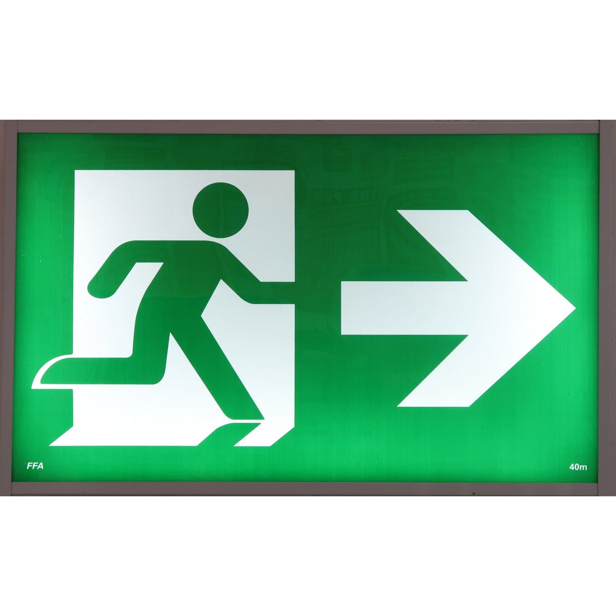 Jumbo Exit Light - 40M | 611x100x400mm 3.5 kg