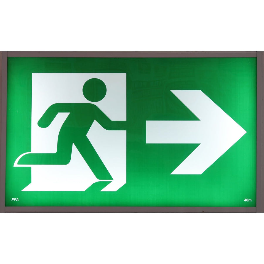 Jumbo Exit Light - 40M | 611x100x400mm 3.5 kg