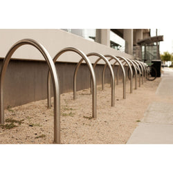 Bike Rack Hoop - Stainless Steel - Inground