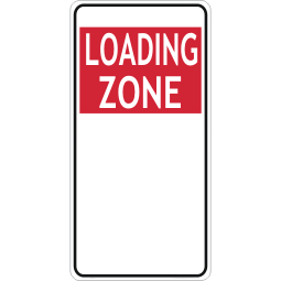 Loading Zone Sign 0.7 kg