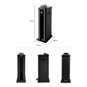 Single Wet Umbrella Bagging Machine Steel Black